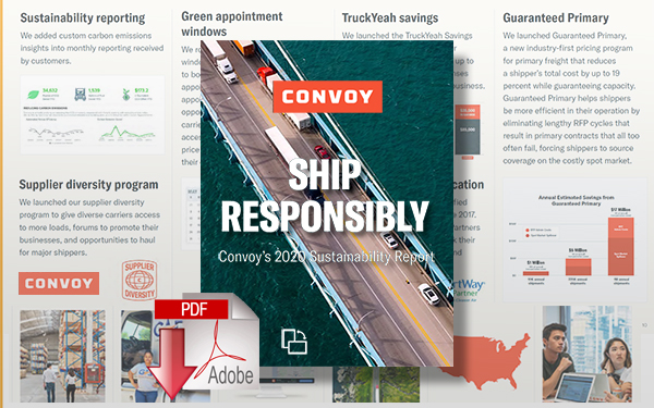 Download Ship Responsibly: Convoy’s 2020 Sustainability Report