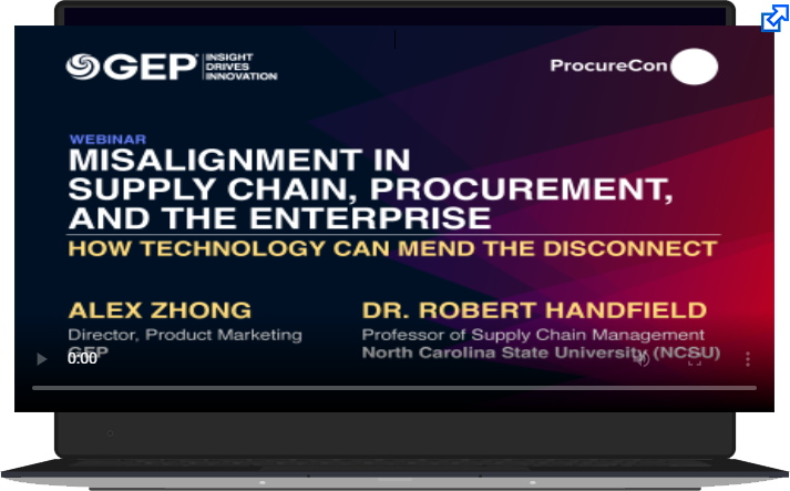 Misalignment in Supply Chain, Procurement, and the Enterprise Webinar