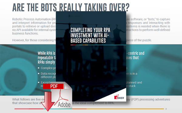 Download Completing your RPA Investment with AI-based Capabilities
