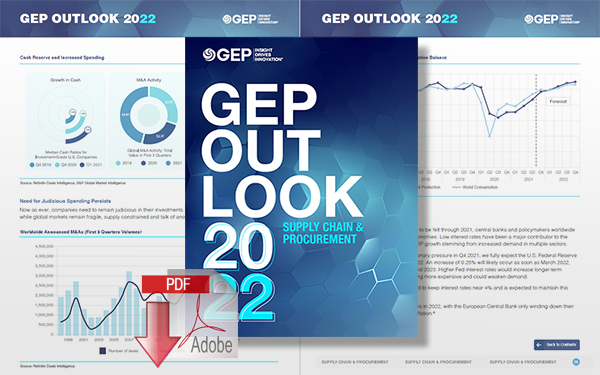 Download GEP Outlook 2022 - Supply Chain & Procurement: Key Trends, Challenges, and Opportunities