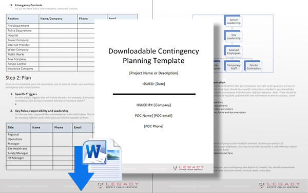 Download Warehouse Contingency Planning Template