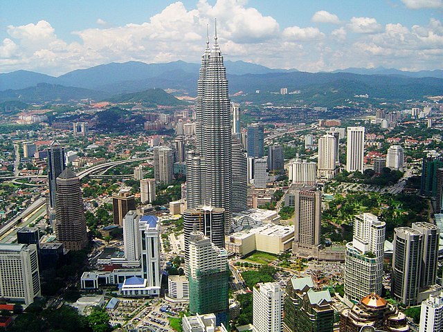 A view of Malaysia's Petronas Towers. The country is quickly becoming a manufacturing hotbed as countries move away from China.