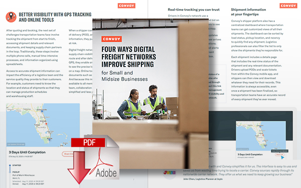 Download Four Ways Digital Freight Networks Improve Shipping for Small and Midsize Businesses