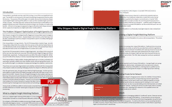 Download Why Shippers Need a Digital Freight Matching Platform