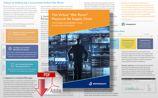Download The Virtual Supply Chain “War Room” Playbook