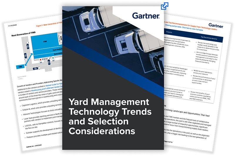 Gartner Report: Yard Management Technology Trends & Selection Considerations