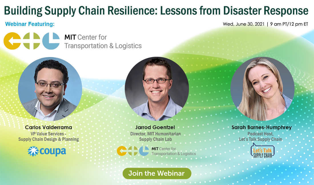 Register for Building Supply Chain Resilience: Lessons from Disaster Response