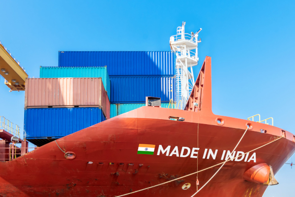 India has seen a 44% increase in exports to the U.S. as American companies looking to diversify their supply chains turn away from China.