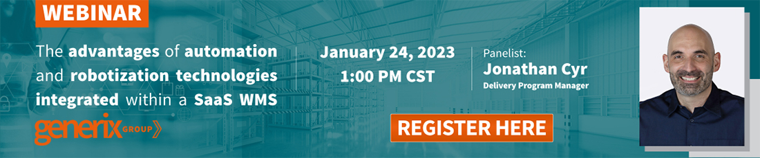 Register: The Advantages of Automation & Robotization Technologies Integrated within a SaaS WMS