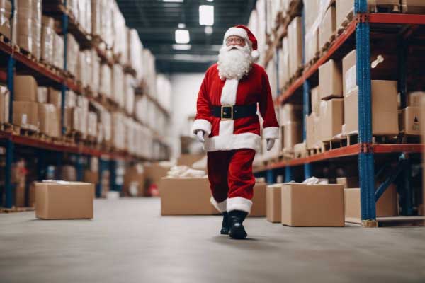 The combination of consumer spending continuing to remain resilient, retailers with inventory and delivery providers with capacity add up to a supply chain ready to deliver for Christmas. (Photo: Brian Straight/DreamStudio AI)