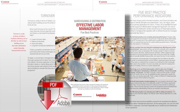 Download Warehouse & Distribution: Five Best Practices for Effective Labor Management