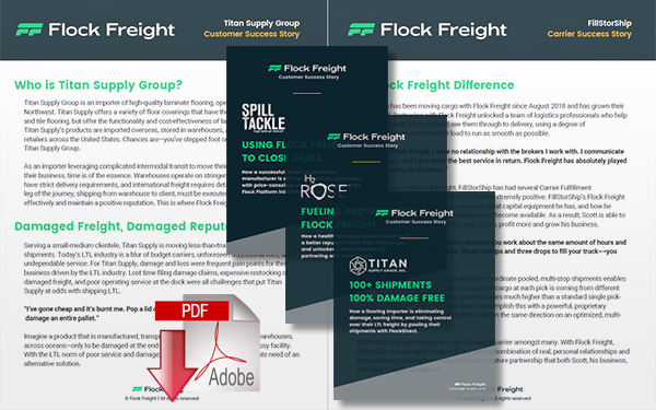Download Flock Freight: 3 Customer Success Stories