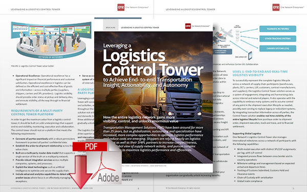 Download How to Leverage a Logistics Control Tower