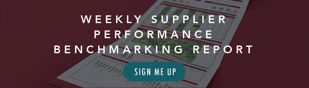 Sign up for the Weekly Supplier Performance Benchmarking Report
