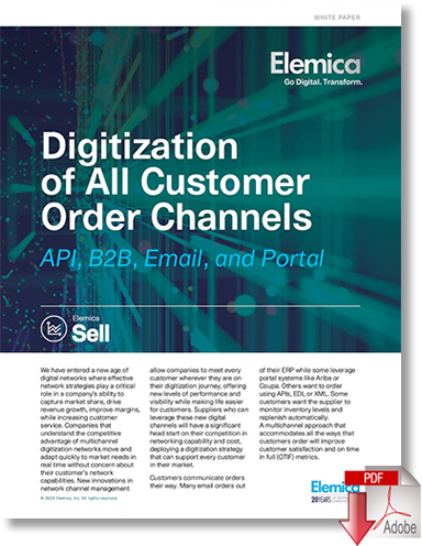Download Digitization of All Customer Order Channels - API, B2B, Email, and Portal