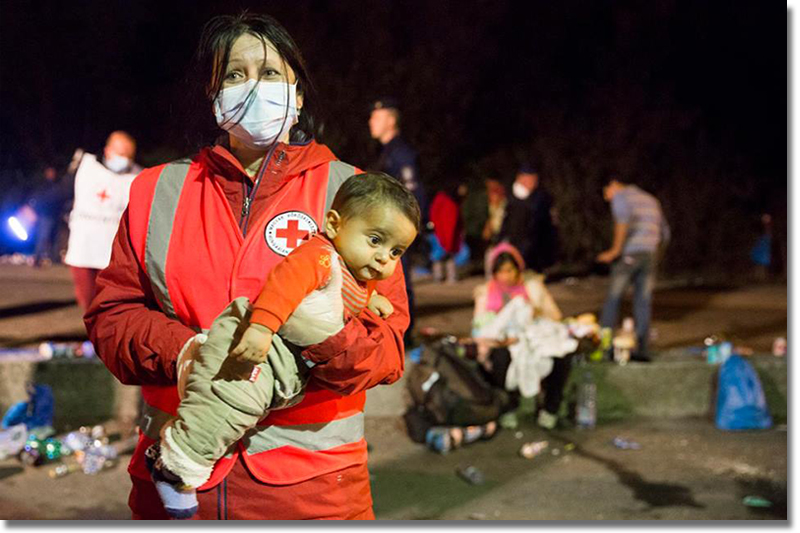International Federation of Red Cross and Red Crescent Societies volunteers