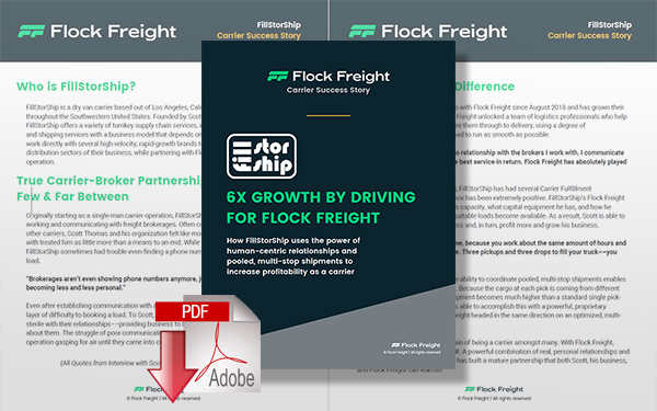 Download Flock Freight: FillStorShip Carrier Success Story