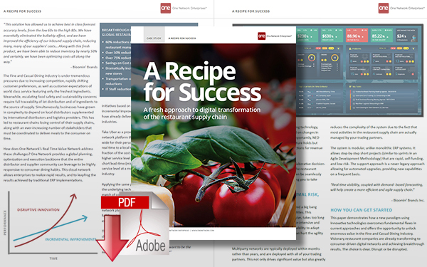 Download Recipe for Success: A Fresh Approach to Digital Transformation of the Restaurant Supply Chain