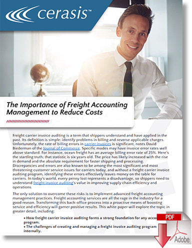 Download The Importance of Freight Accounting Management to Reduce Costs