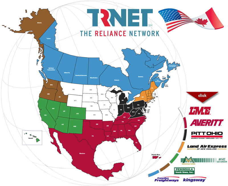 The Reliance Network Covers the Continent