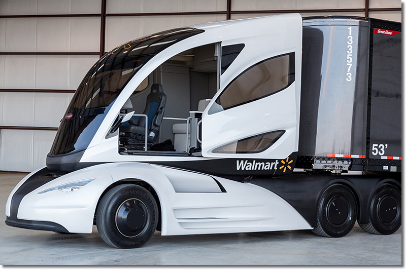 The Walmart Advanced Vehicle Experience concept truck