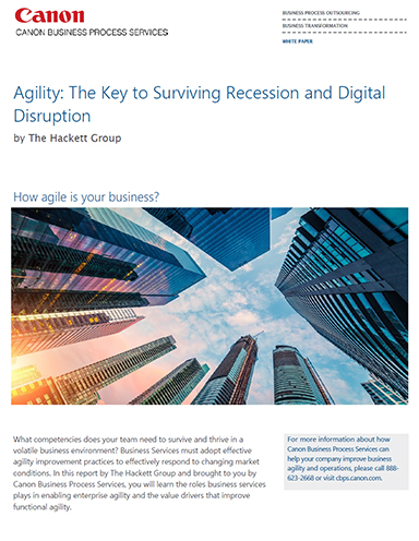 Agility The Key To Surviving Recession And Digital Disruption