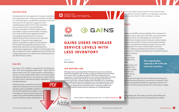 Download Gains Users Increase Service Levels With Less Inventory