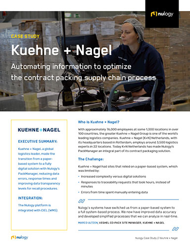 Kuehne + Nagel Mendigitalkan Bisnis Pengemasan Kontrak