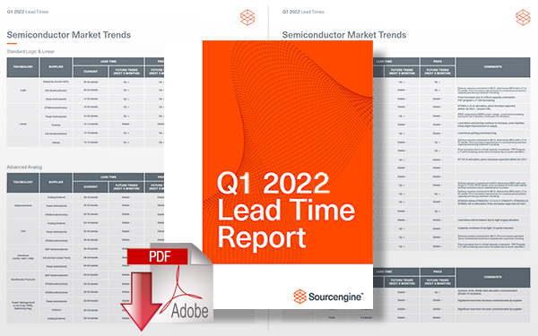 Download Semiconductor Q1 2022 Lead Time Report