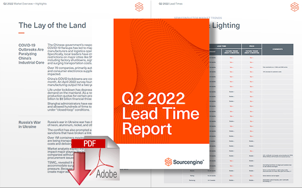 Download Semiconductor Q2 2022 Lead Time Report